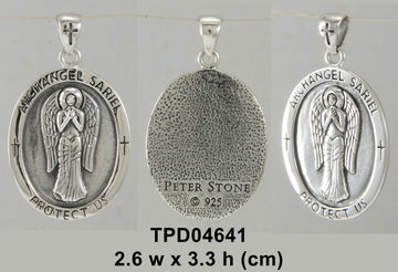 Archangel Sariel Medallion Pendant TPD4641 - Jewelry